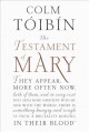 The testament of Mary  Cover Image